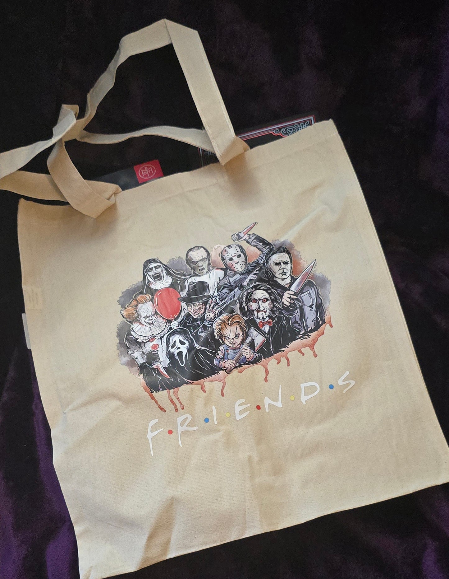 Horror Friends Canvas Tote Bags