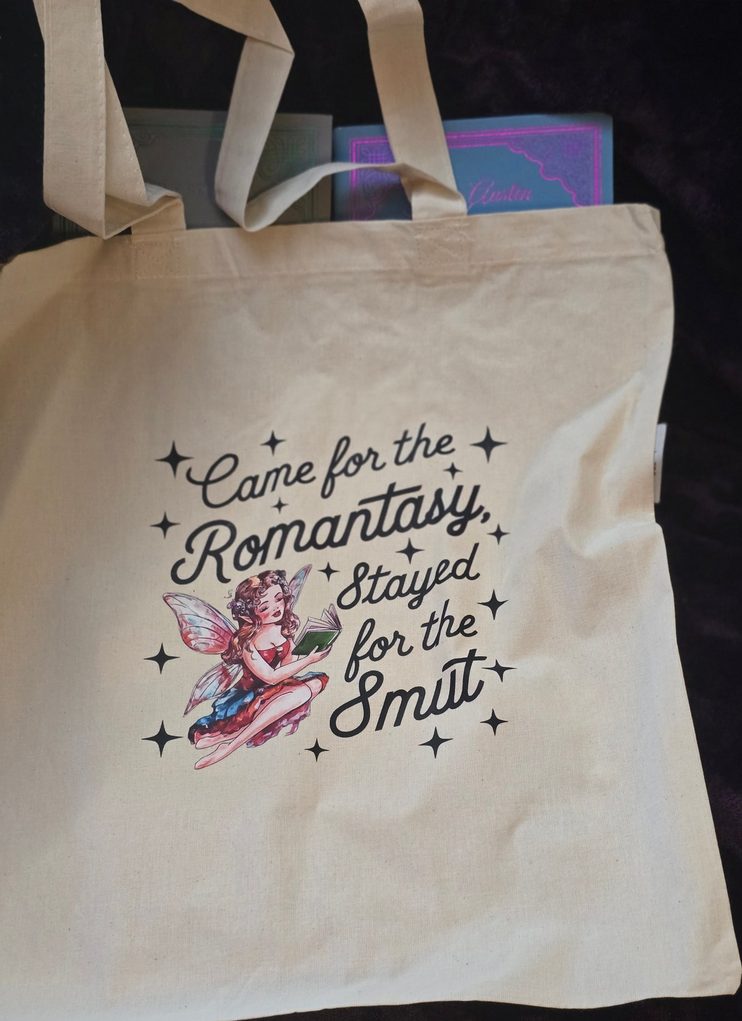 Came for the Romantasy Canvas Tote Bag