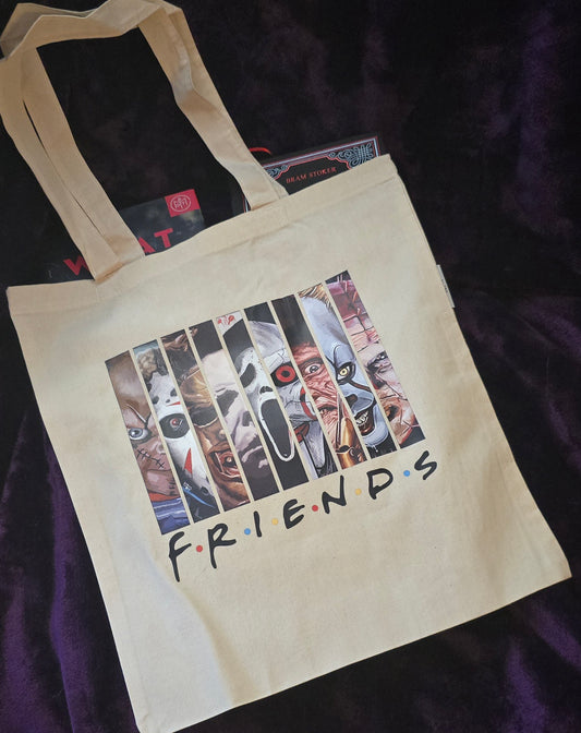 Horror Friends Canvas Tote Bags