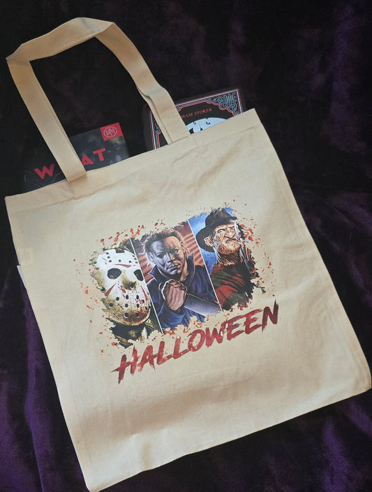 Halloween Triptych Canvas Tote Bag