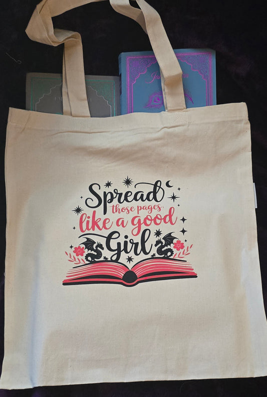 Spread Those Pages Canvas Tote Bag