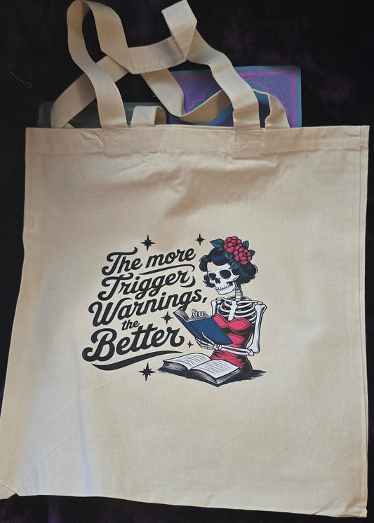 Trigger Warnings Canvas Tote Bag