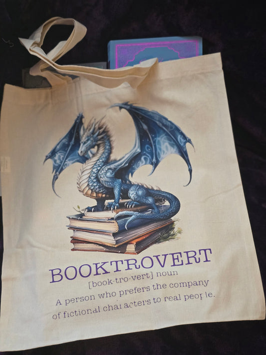 Booktrovert Canvas Tote Bag