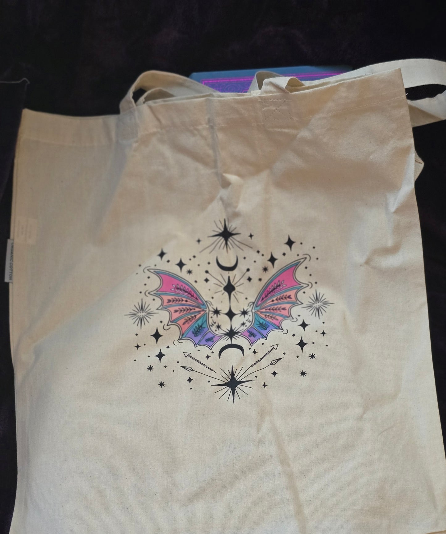 Dragon Wings Canvas Tote Bag