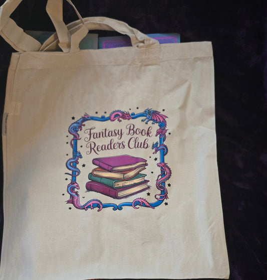 Fantasy Book Readers Canvas Tote Bag